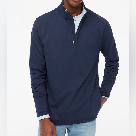 Charter Club navy blue sweater size medium quarter-zip - Picture 1 of 7